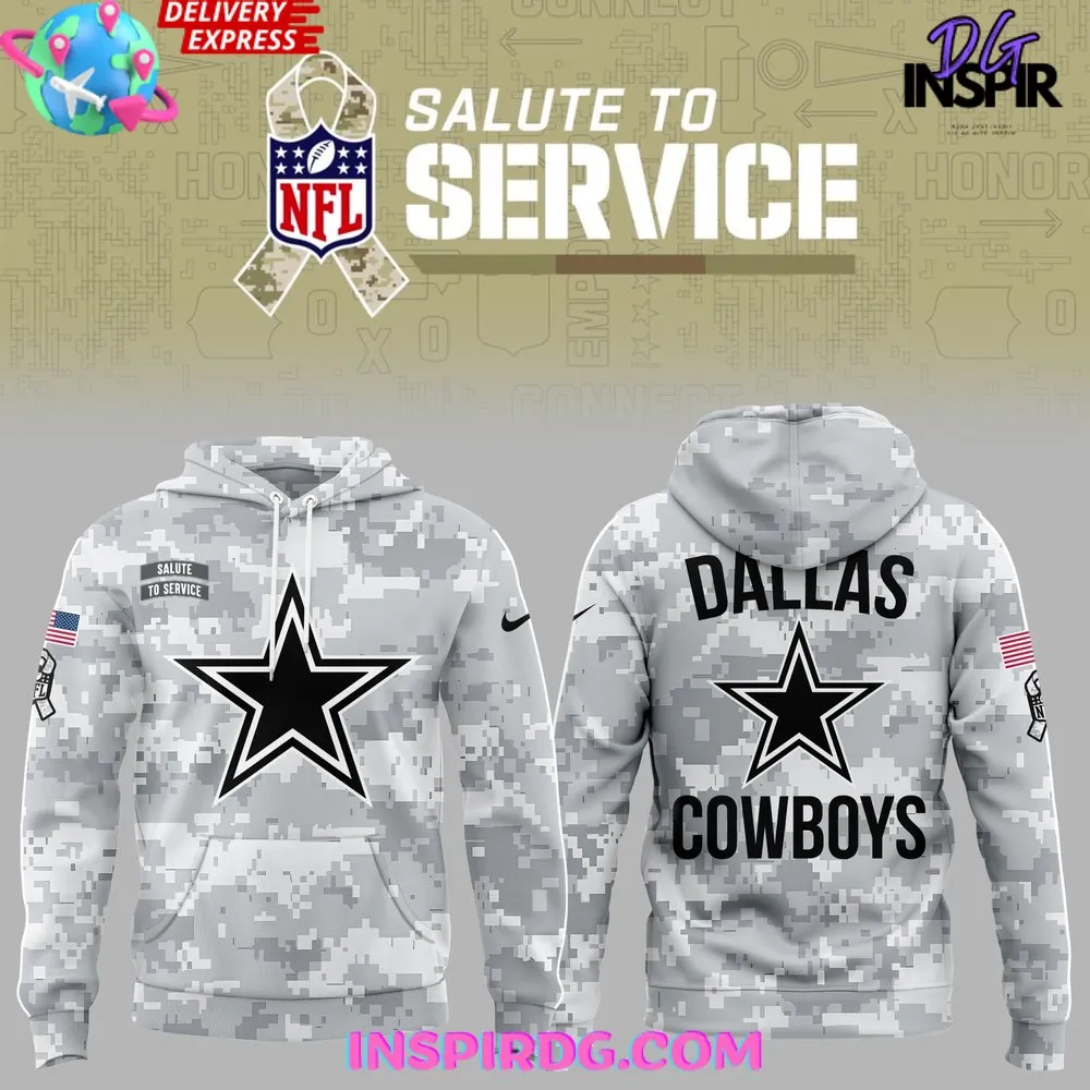 -Dallas Cowboys Salute To Service 2024 Hoodie