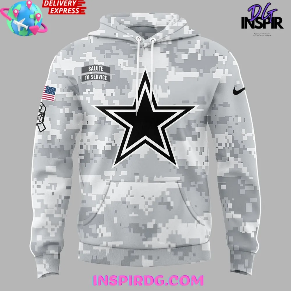 -Dallas Cowboys Salute To Service 2024 Hoodie