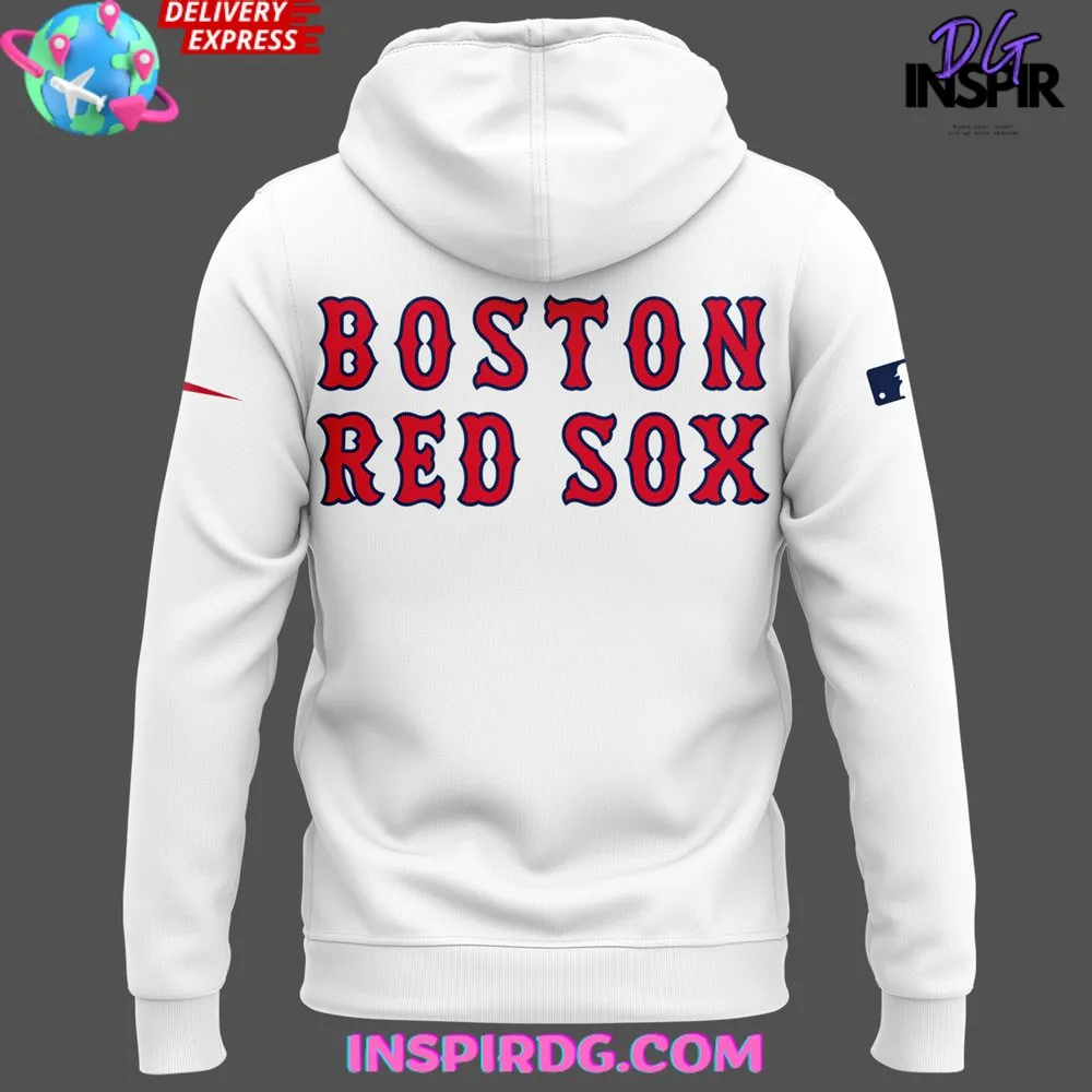 -MLB Boston Red Sox Classic Logo Baseball Hoodie