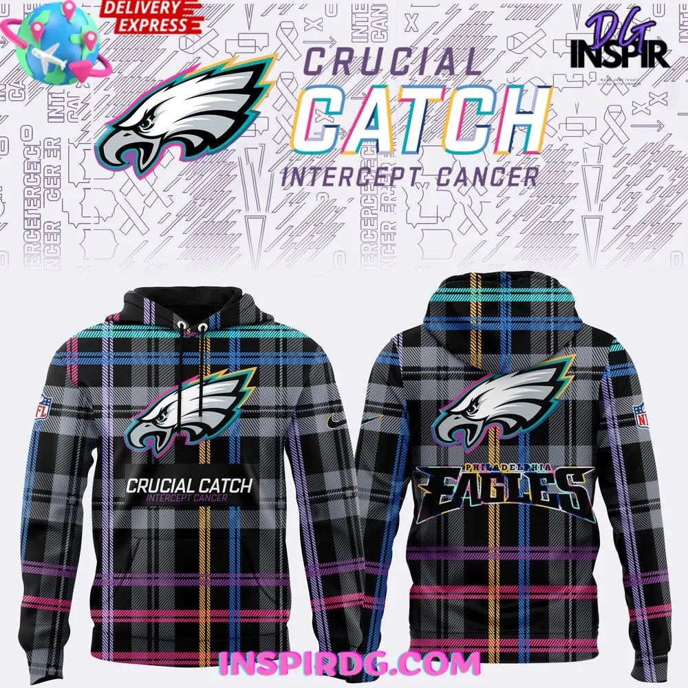 -Philadelphia Eagles NFL Crucial Catch 2024 Hoodie