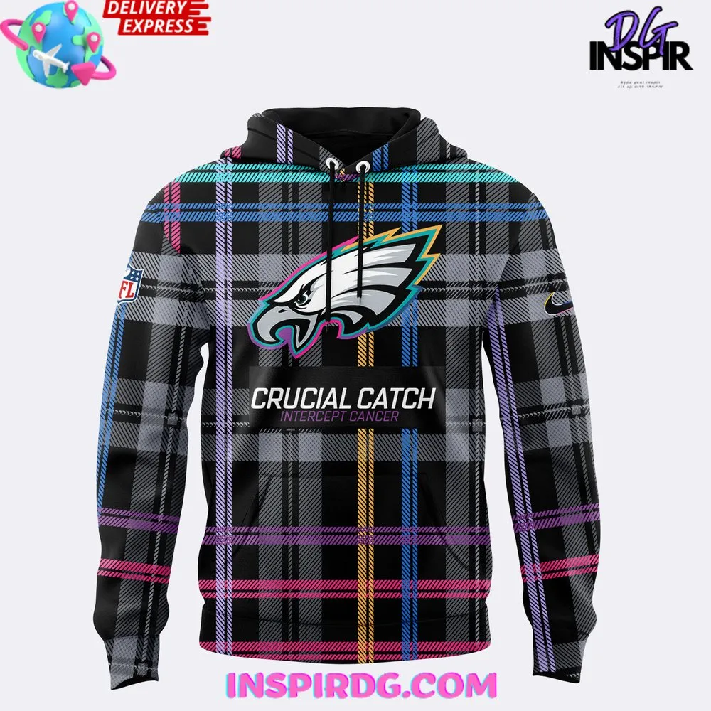 -Philadelphia Eagles NFL Crucial Catch 2024 Hoodie