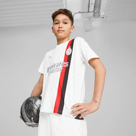 AC Milan 23/24 Away Kids Jersey | PUMA White-Feather Gray | PUMA Shop All Puma | PUMA 