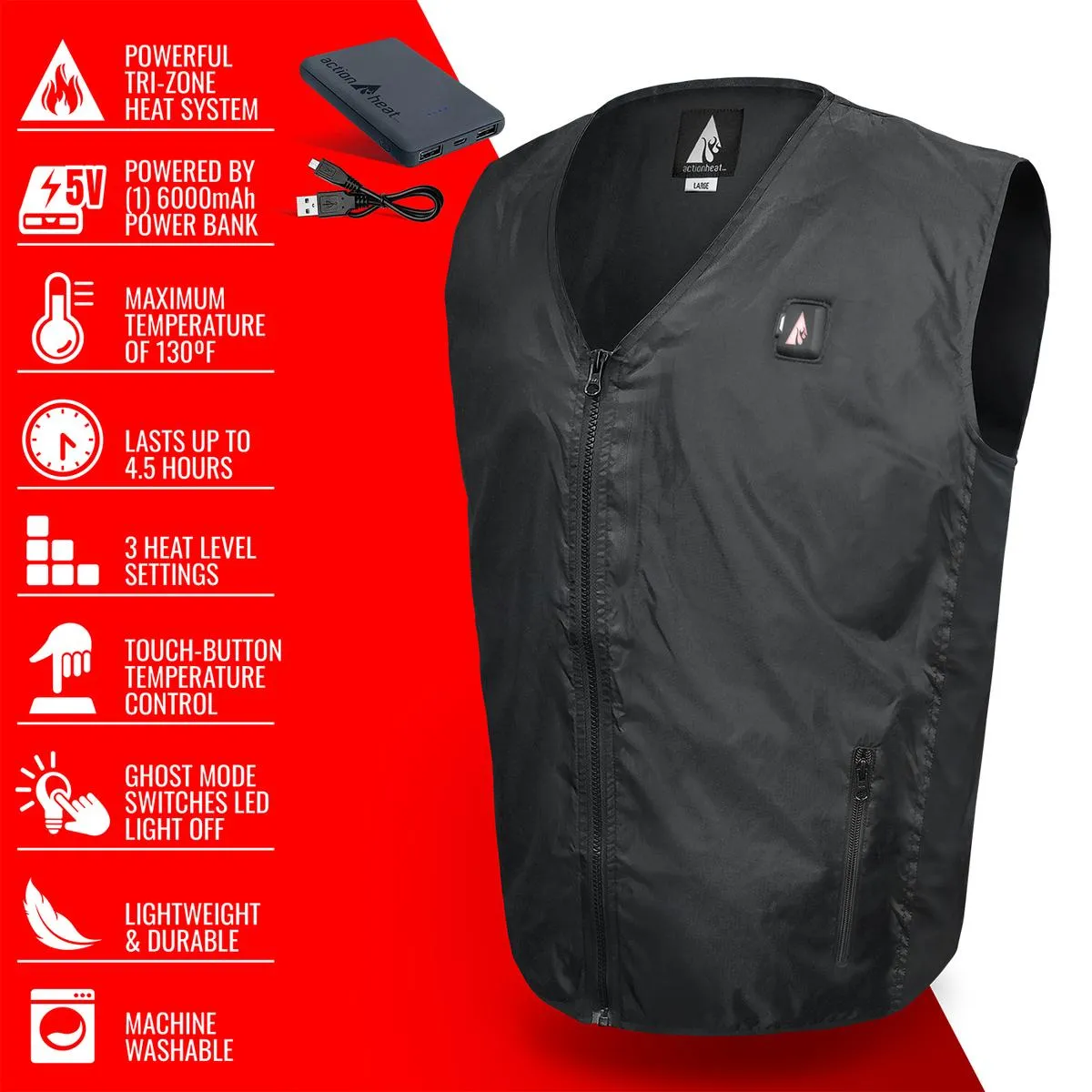 ActionHeat 5V Battery Heated Vest Liner