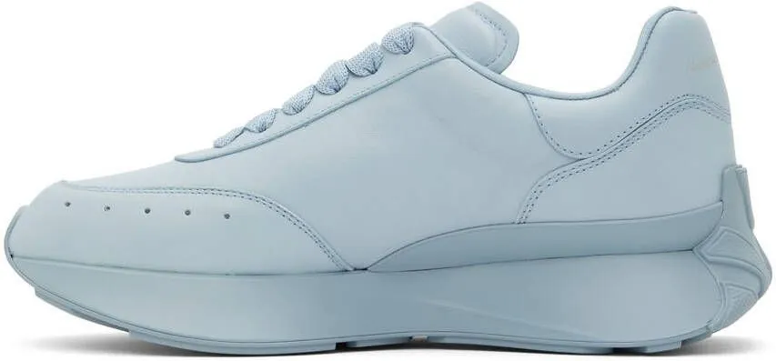 Alexander McQueen Blue Sprint Low-Top Sneakers