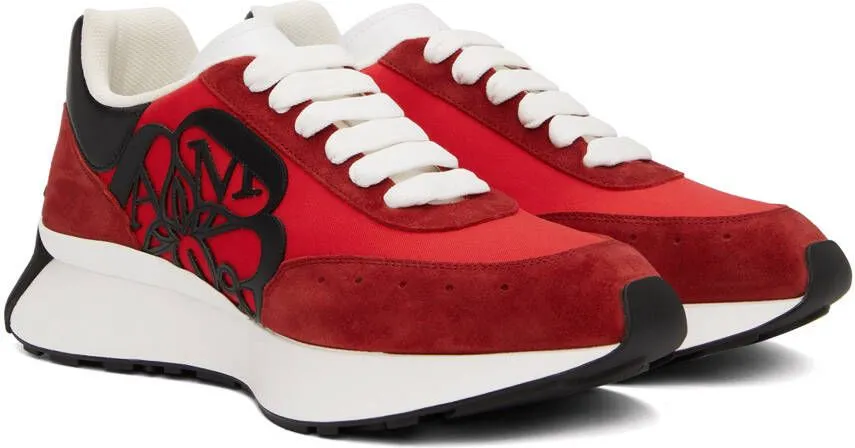 Alexander McQueen Red Sprint Sneakers