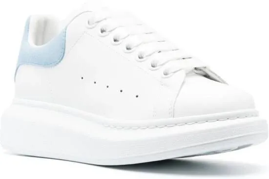 Alexander McQueen suede-panel lace-up sneakers White