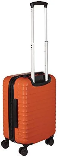 Amazonbasics Hardside Spinner Luggage, 20-Inch Carry-On/Cabin Size, Burnt Orange