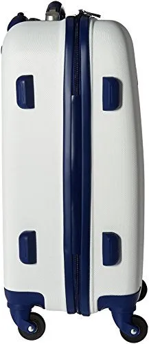 Anne Klein Palm Springs 20” Hardside Carry-On Spinner Luggage, White/Navy