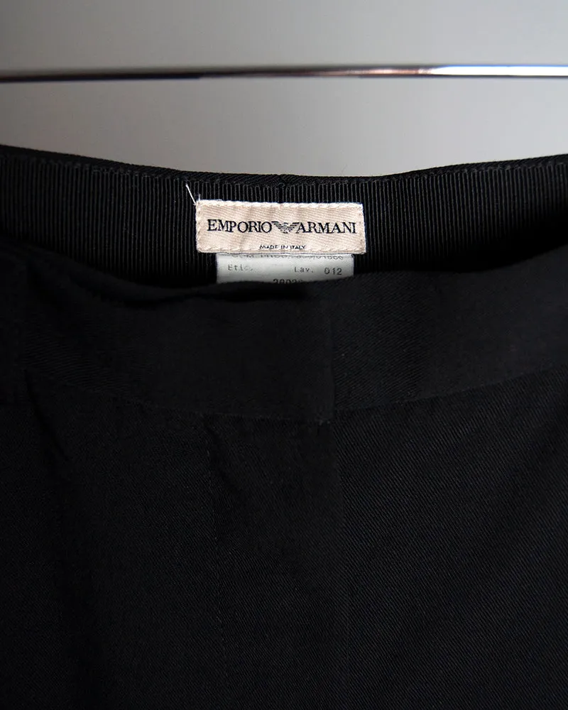 Armani tailored wide leg trousers