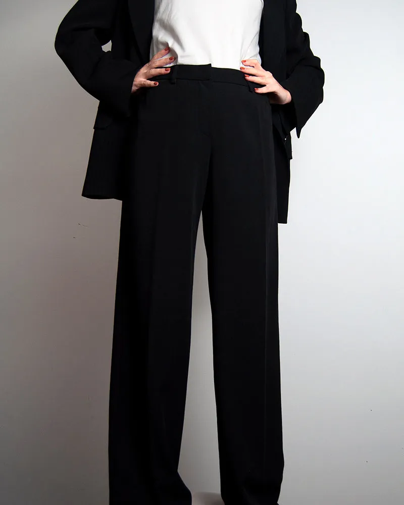 Armani tailored wide leg trousers