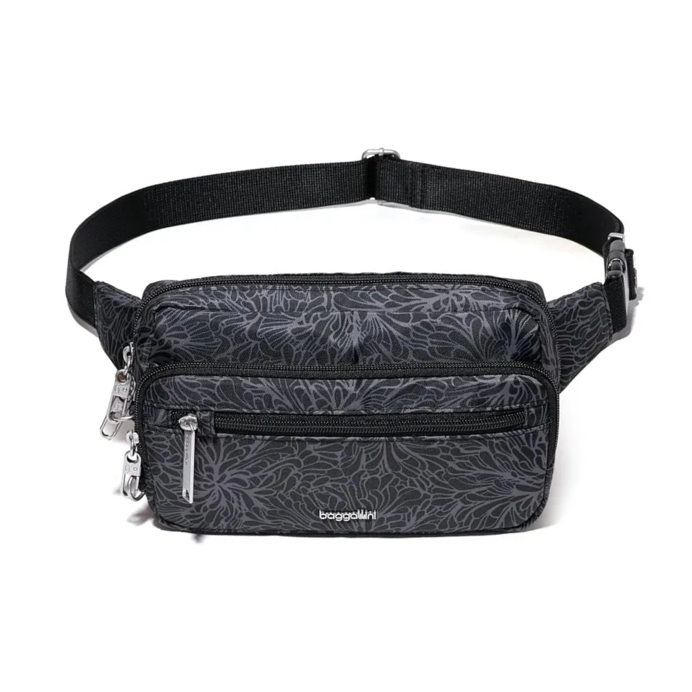 Baggallini Securtex Anti-theft Belt Midnight Blossom Print Bag (Women's)