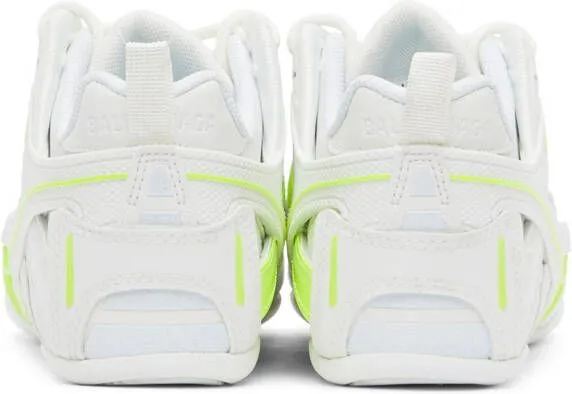 Balenciaga Off-White & Yellow Drive Sneakers