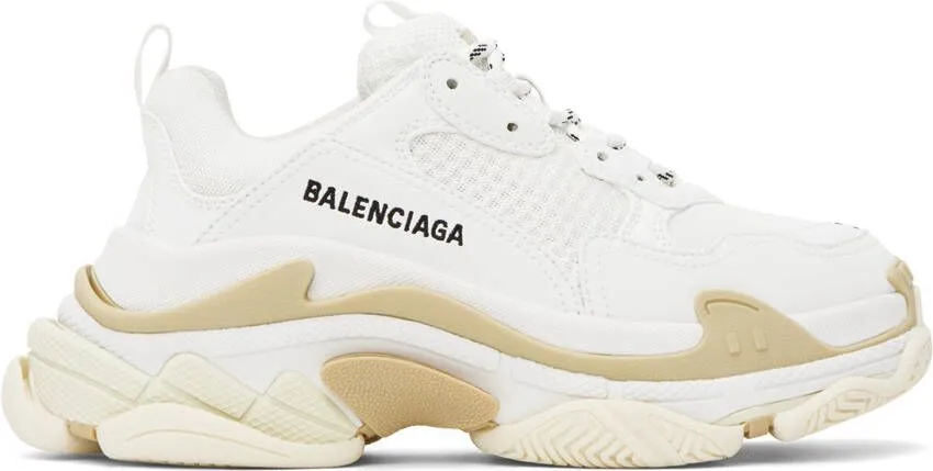 Balenciaga White Triple S Sneakers