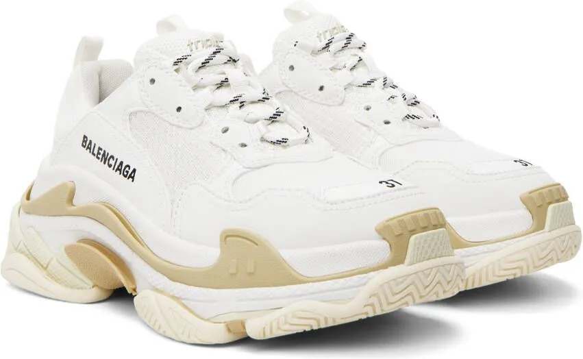 Balenciaga White Triple S Sneakers