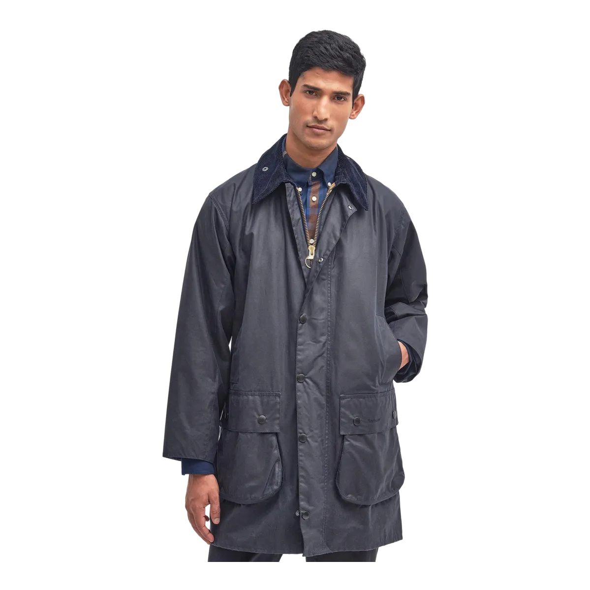 Barbour Mens Border Jacket in Navy