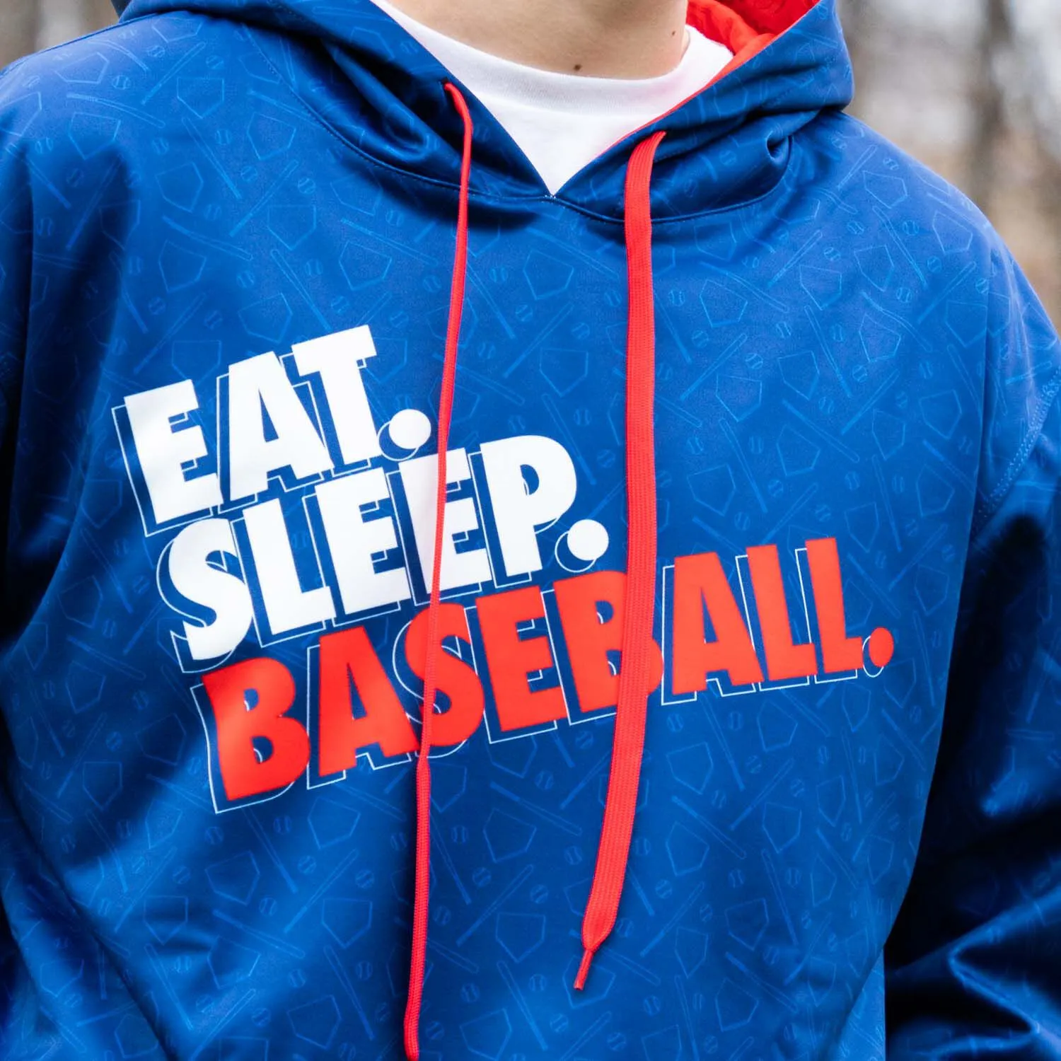 Baseball Gameday Hoodie - Eat Sleep Baseball 