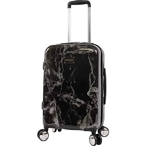 BEBE Luggage Reyna Hardside Carry-on Spinner, Black Marble