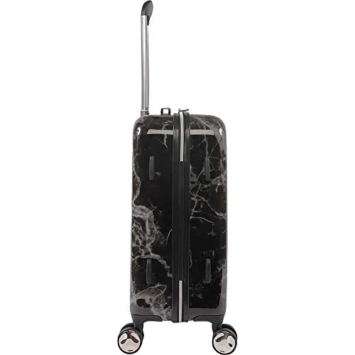 BEBE Luggage Reyna Hardside Carry-on Spinner, Black Marble