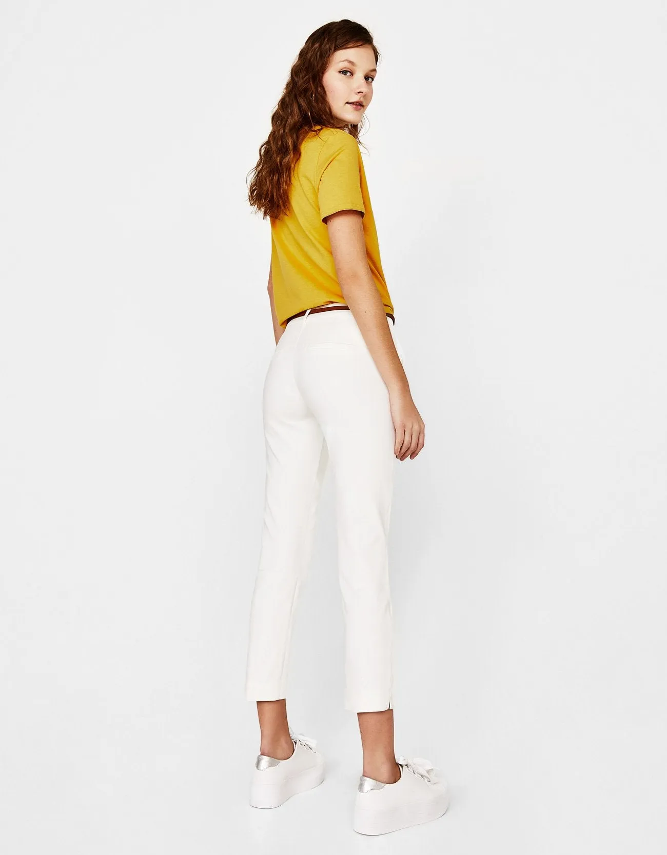 Belted chino trousers polo