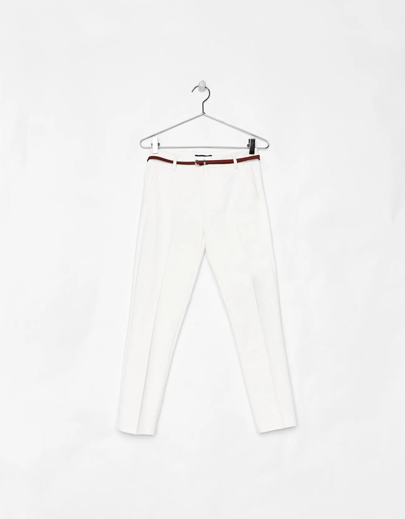 Belted chino trousers polo