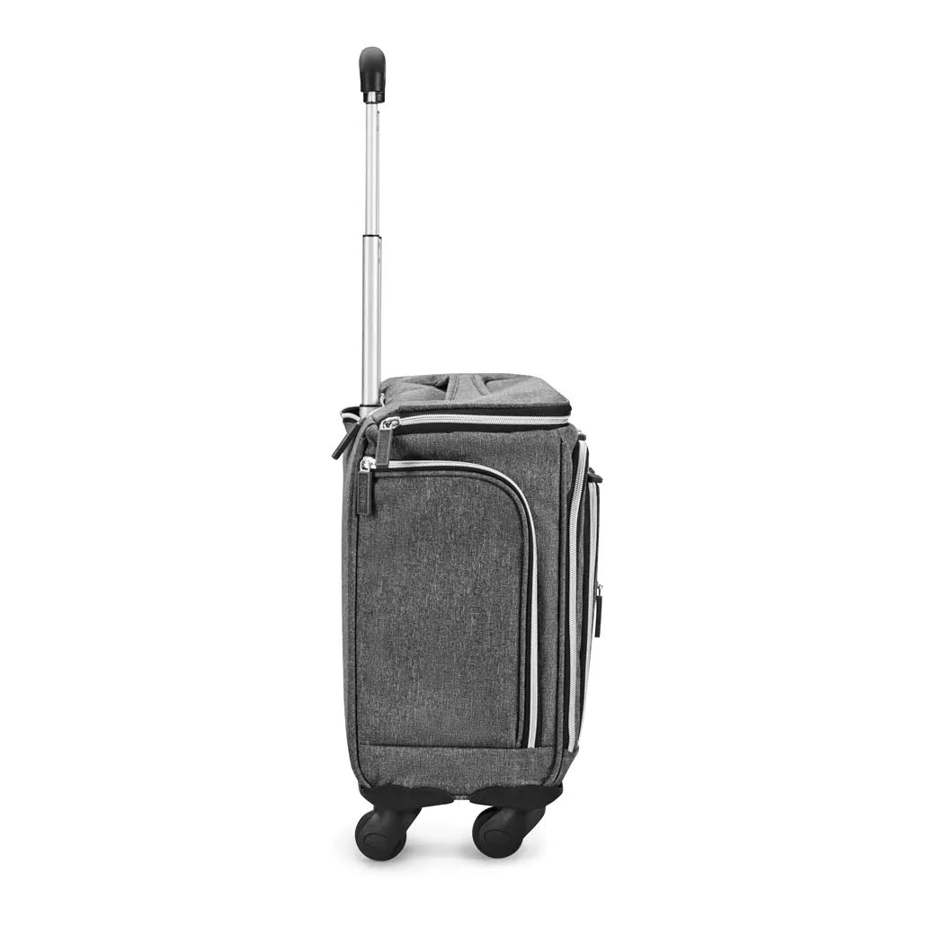 Biaggi Luggage Lift Off Expandable Under-Seater to Carry-on, Charcoal