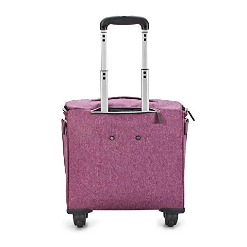 Biaggi Luggage Lift Off Expandable Under-Seater to Carry-on, Purple