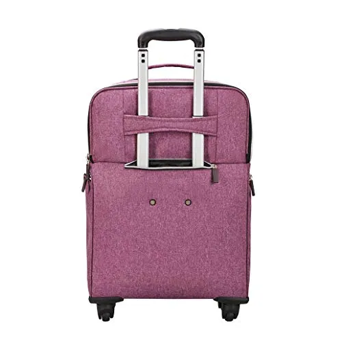 Biaggi Luggage Lift Off Expandable Under-Seater to Carry-on, Purple