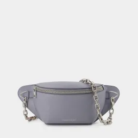 Biker Bumbag Belt Bag - Alexander Mcqueen -  Dove Grey - Leather