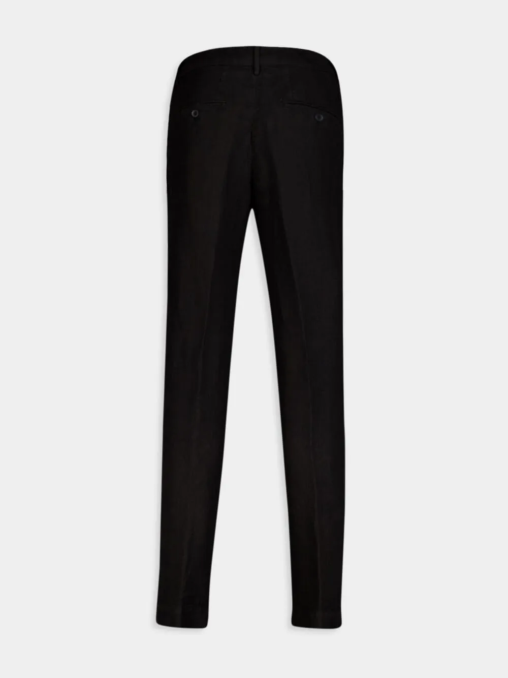 Black Linen Trousers