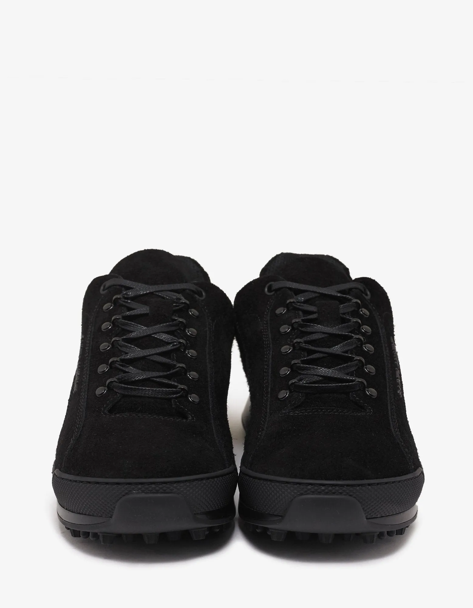 Black Suede Leather Jump Trainers