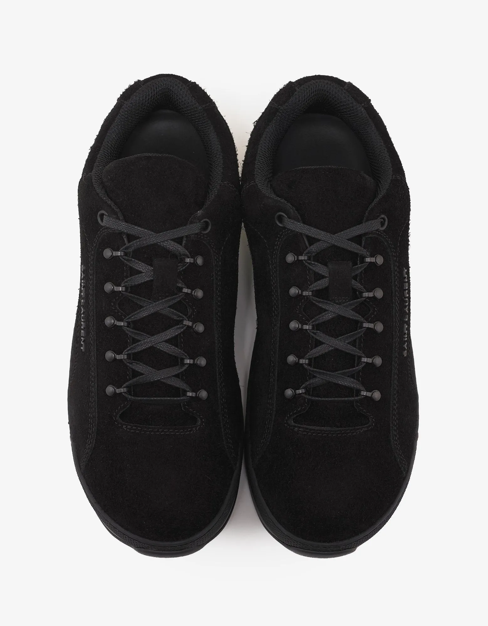 Black Suede Leather Jump Trainers