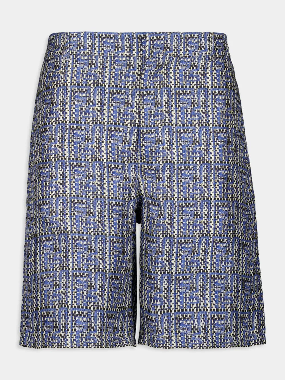 Blue FF Silk Short Trousers