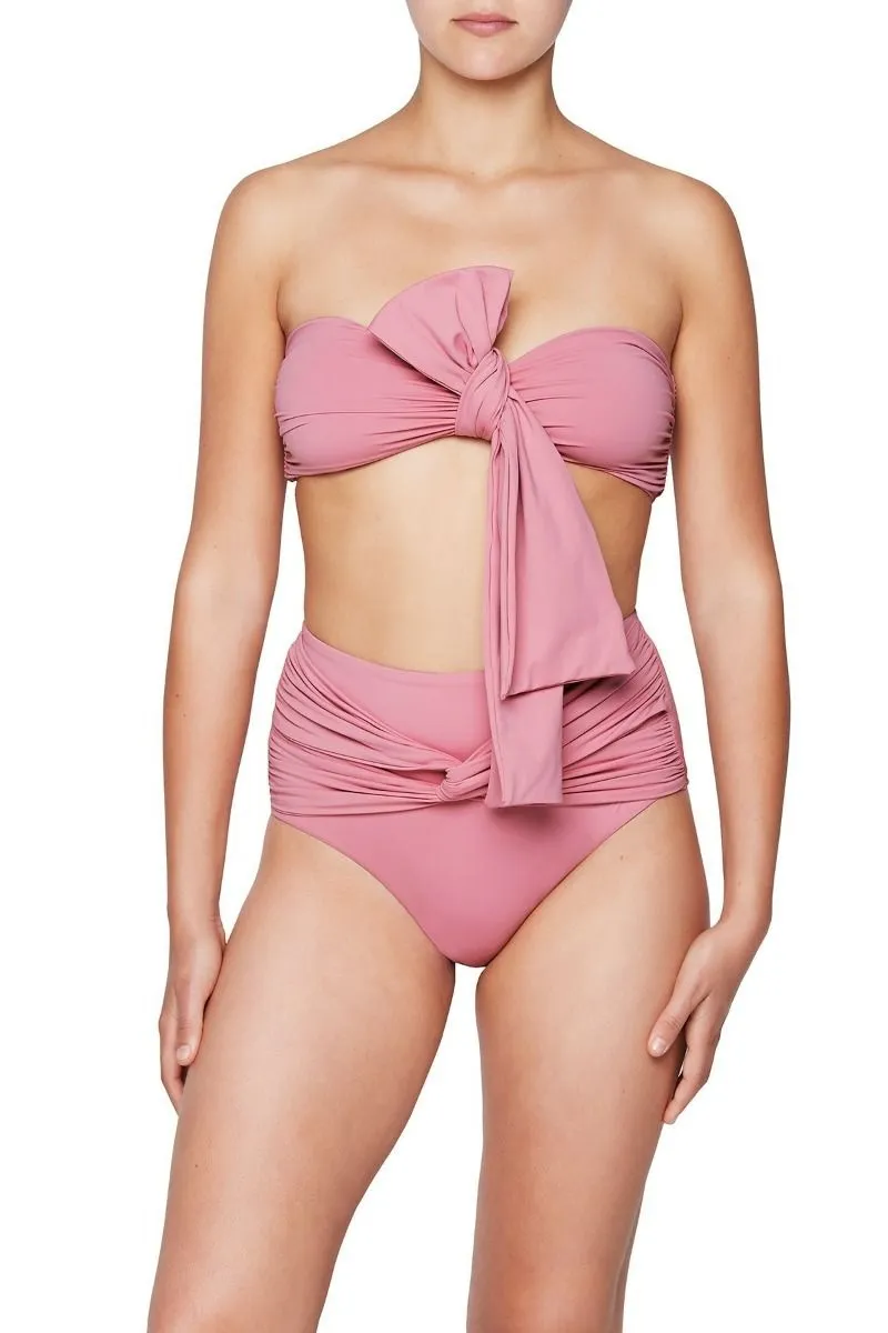 BONDI BORN Neve Bikini Top  Pink