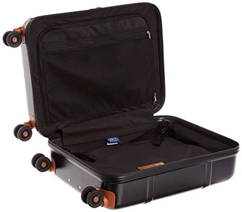 Bric'S Luggage Bellagio Ultra-Light 21 Inch Carry On Spinner Trunk (One Size, Black / Cognac)