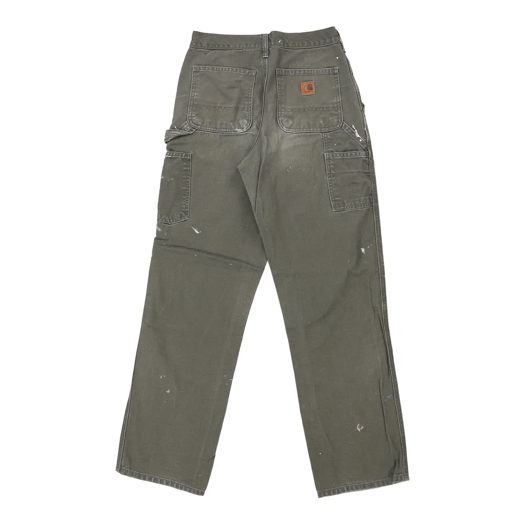 Carhartt Carpenter Trousers - 28W 32L Grey Cotton