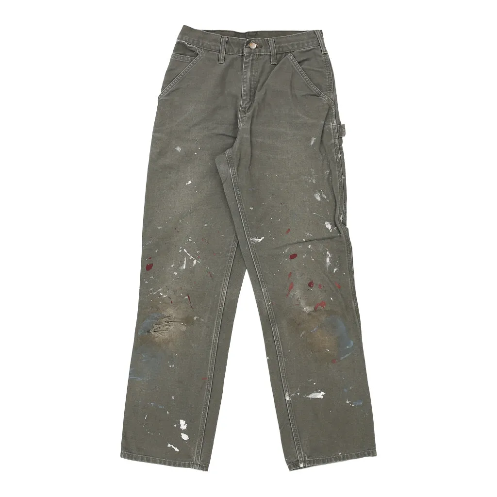 Carhartt Carpenter Trousers - 28W 32L Grey Cotton