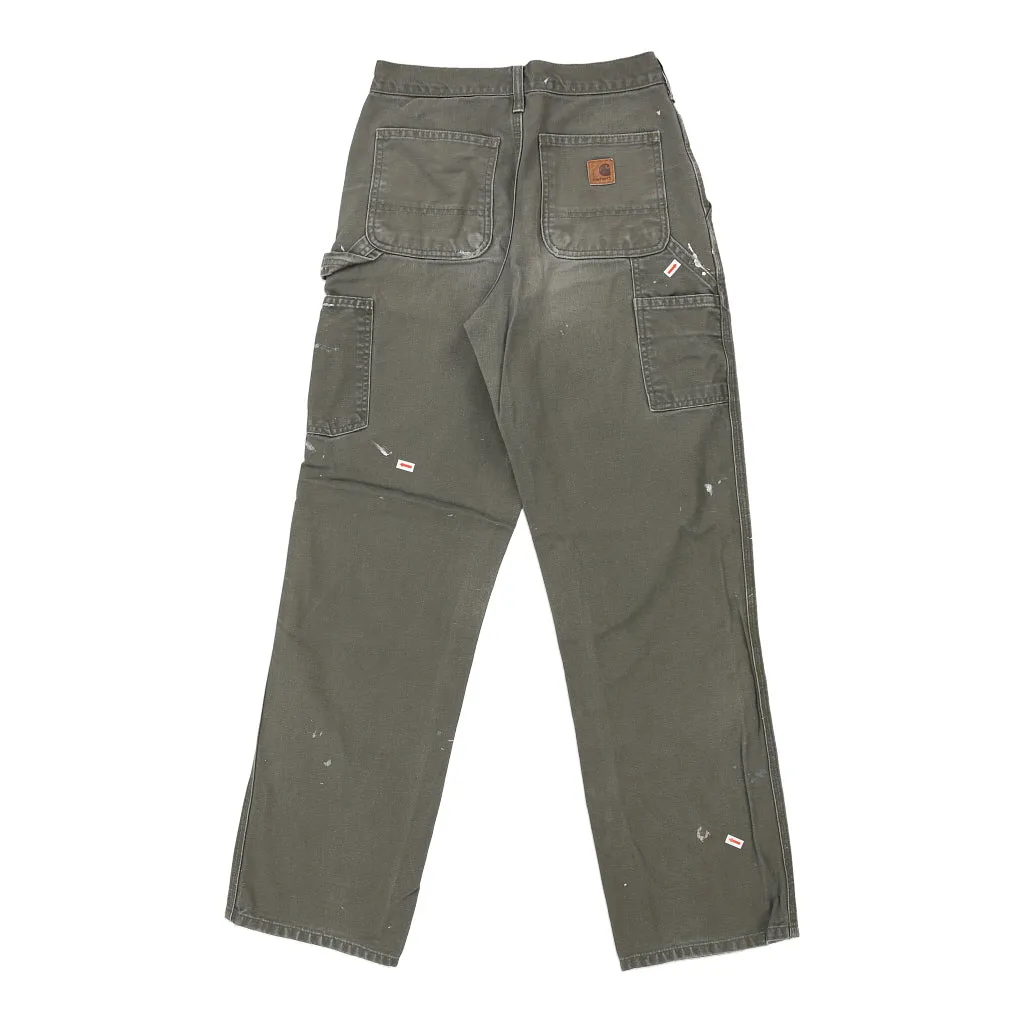 Carhartt Carpenter Trousers - 28W 32L Grey Cotton