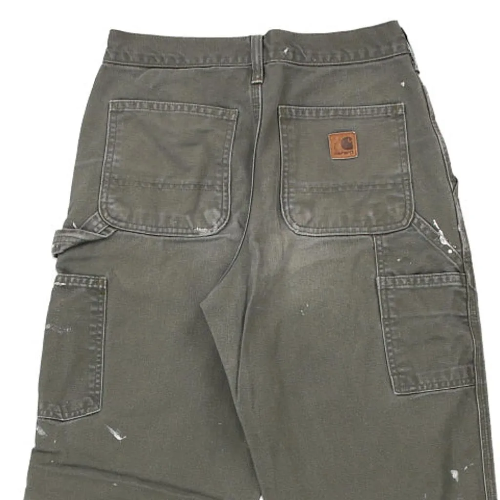 Carhartt Carpenter Trousers - 28W 32L Grey Cotton