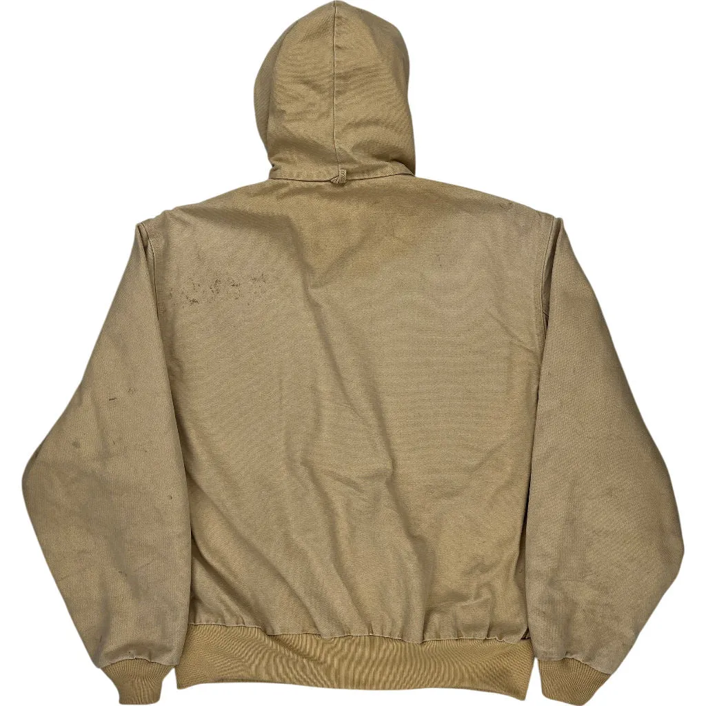 Carhartt Hooded Jacket - XL - Beige Cotton