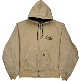 Carhartt Hooded Jacket - XL - Beige Cotton