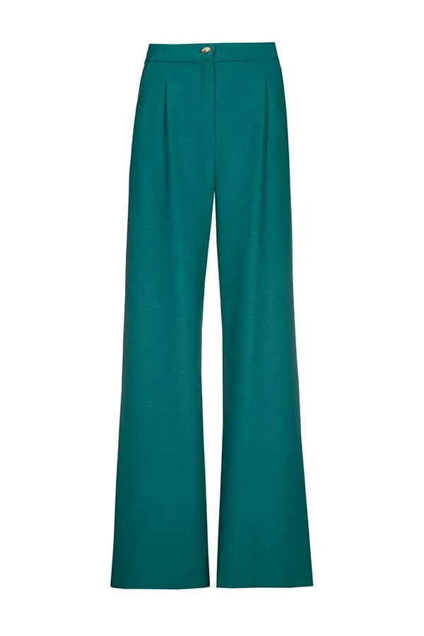 Caroline Biss EMERALD STRAIGHT TROUSERS