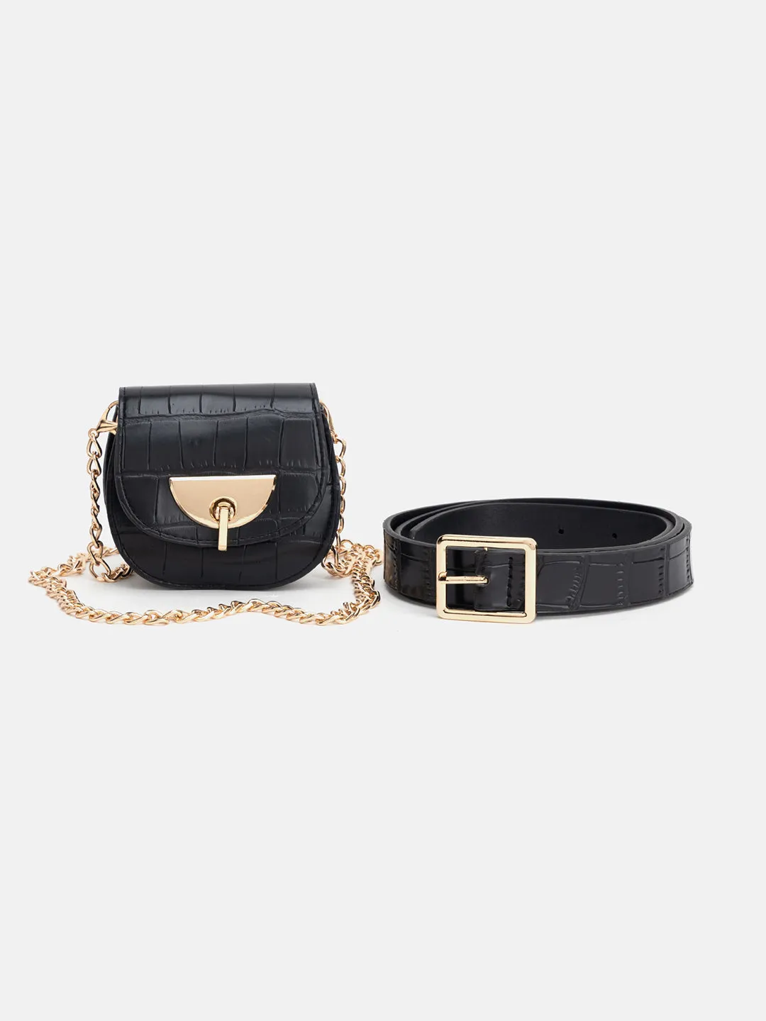 Chain Belt With Mini Bag