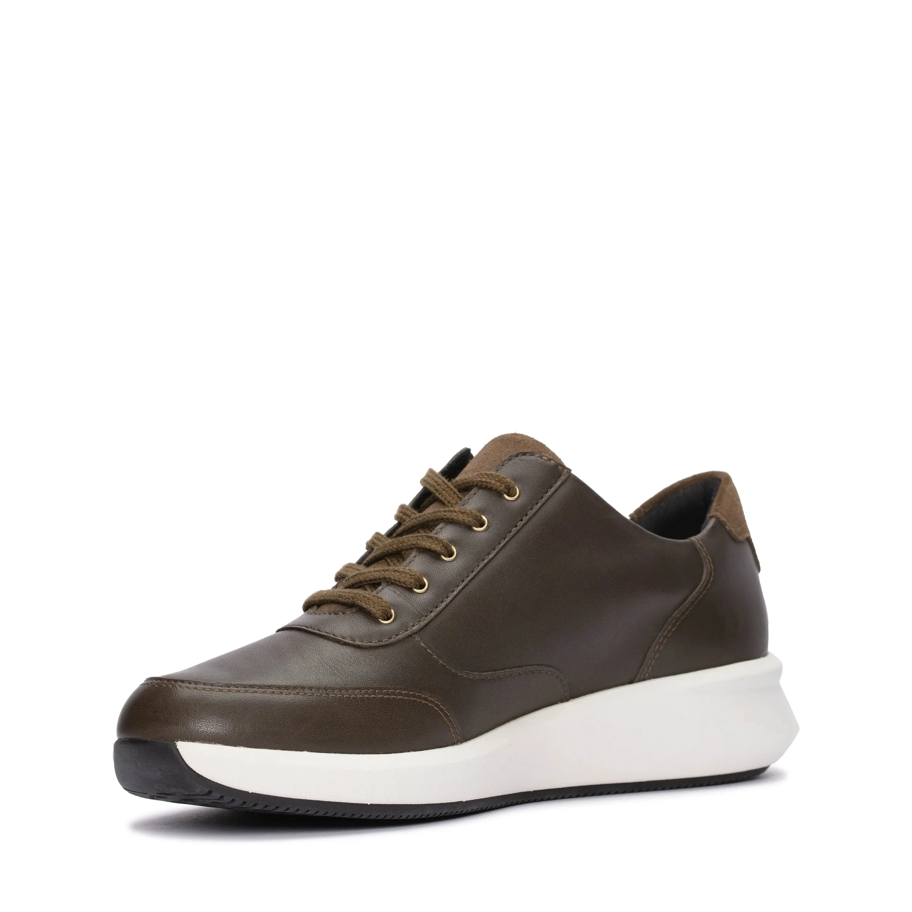 CLARKS | SNEAKERS MUJER | UN RIO ZIP DARK OLIVE LEATHER | VERDE