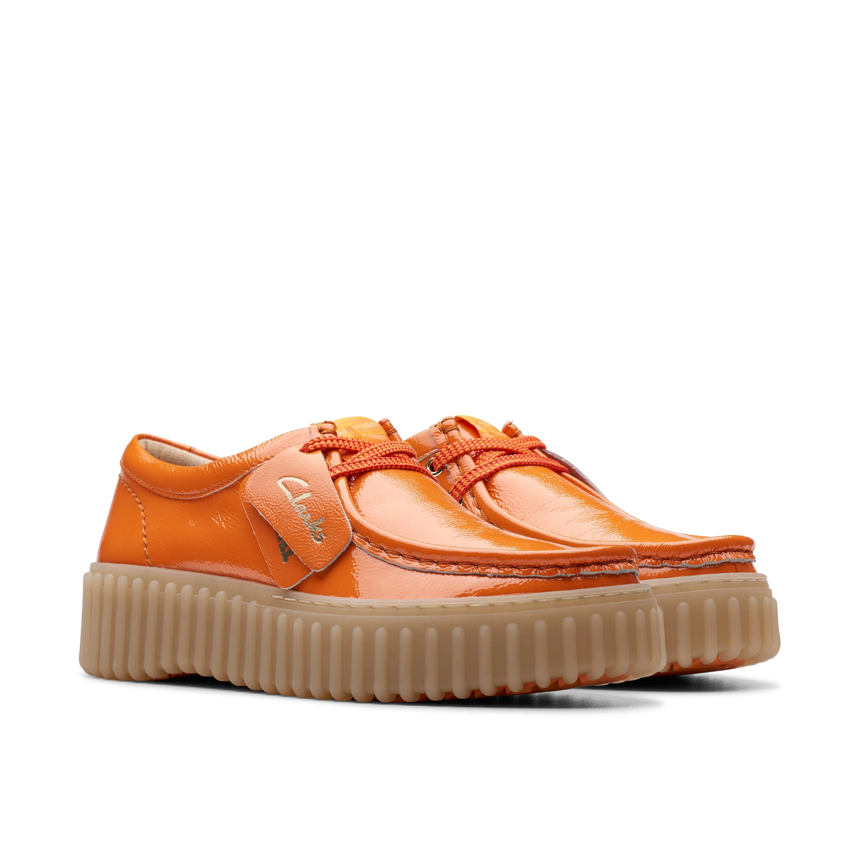 CLARKS | ZAPATOS CASUAL MUJER | TORHILL BEE ORANGE PATENT | NARANJA