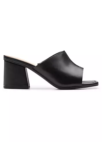 Clarks Black Leather Siara65 Band Sandals | Kaleidoscope