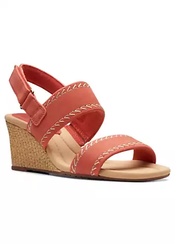 Clarks Blush Nubuck Kyarra Rose Sandals | Grattan