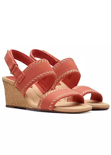 Clarks Blush Nubuck Kyarra Rose Sandals | Grattan