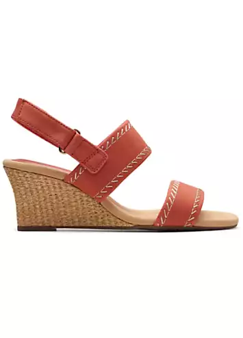 Clarks Blush Nubuck Kyarra Rose Sandals | Grattan