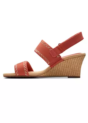 Clarks Blush Nubuck Kyarra Rose Sandals | Grattan