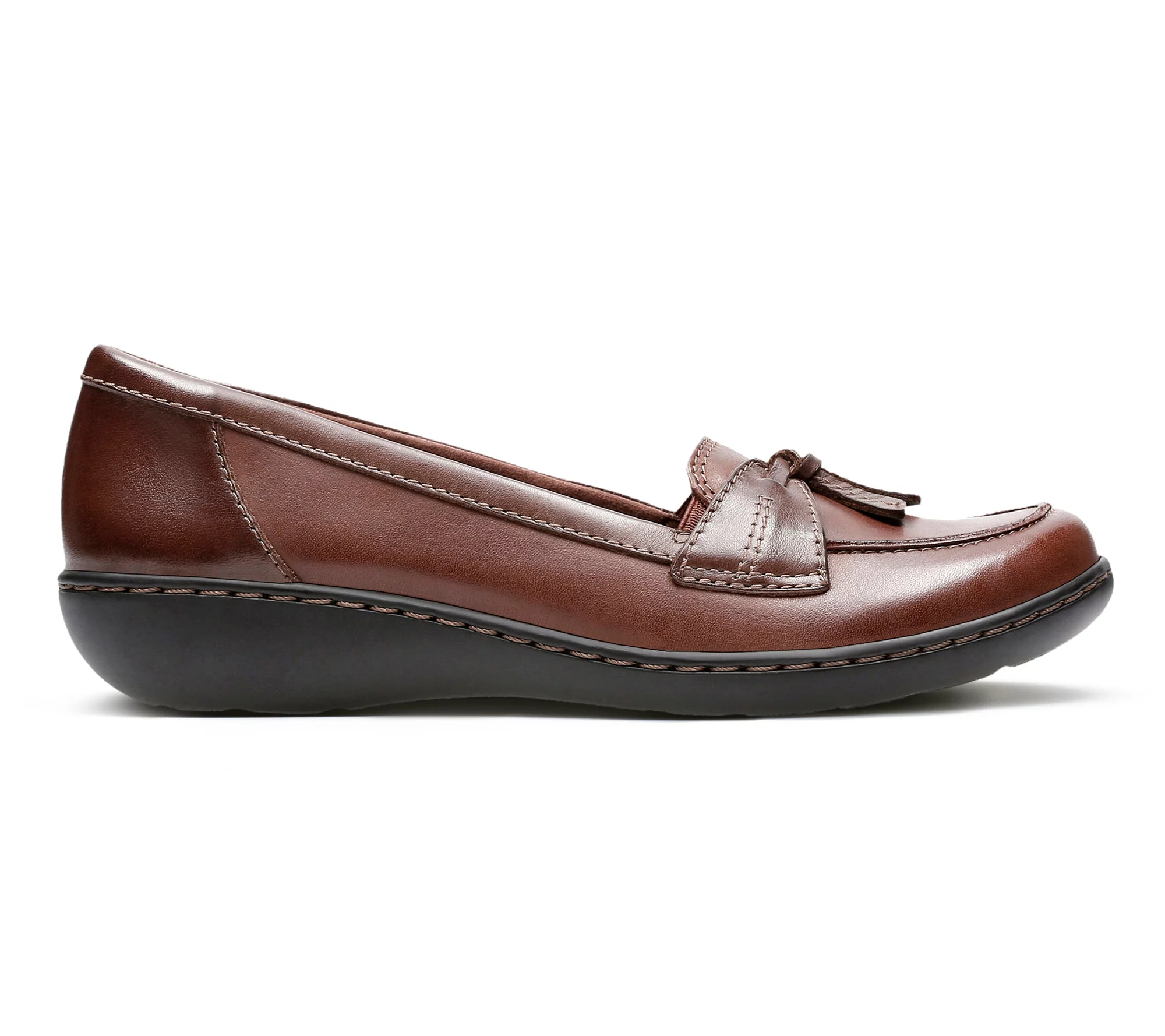 Clarks Collection Leather Slip On Loafer - Ashland Bubble